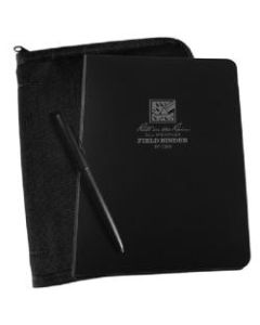 Rite in the Rain All-Weather 3-Ring Binder Kits, 1/2in Round Rings, Black, Set Of 5 Kits