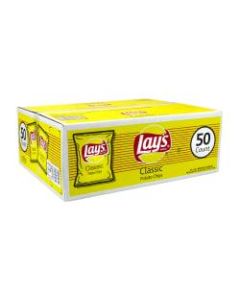 Frito-Lay Original Lays Potato Chips, 1 Oz, Box Of 50 Bags