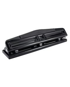 Office Depot Brand 3-Hole Adjustable Punch, Black