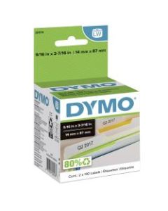 DYMO LabelWriter White File Folder Label, 30576, 9/16in x 3 7/16in