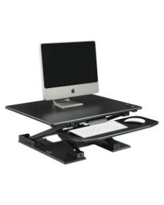 Lorell Electric Sit-To-Stand Desk Riser, Black
