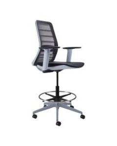 Koplus Tonique Mesh Drafting Chair, Midnight Black/White