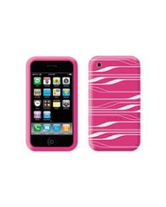 Belkin iPhone 3G Skin - Silicone - Cool Gray, Bright Pink