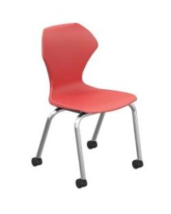 Marco Group Apex Apex Mobile Stack Chairs, Red/Chrome, Pack Of 2
