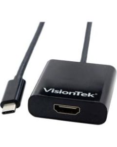 VisionTek USB-C to HDMI Active Adapter(M/F) - USB Type C to HDMI Adapter - USB-C to HDMI Adapter Male to Female 5 Inch UHD 4K (3840x2160) 60 Hz Thunderbolt 3 TB3 Compatible for Mac Windows Chromebook