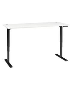 Bush Business Furniture Move 80 Series 72inW x 30inD Height Adjustable Standing Desk, White/Black Base, Standard Delivery