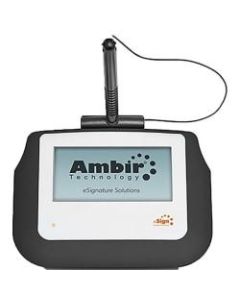 Ambir nSign 110 Signature Pad - Passive Stylus - Wired - 4in LCD - 320 x 160 - USB