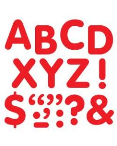 TREND STICK-EZE Stick-On Letters, 2in, Red, Pack Of 107