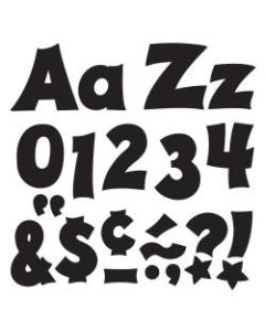 TREND Ready Letters, Friendly Uppercase/Lowercase Combo, 4in, Black, Pack Of 225