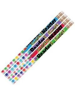 Musgrave Pencil Co. Motivational Pencils, 2.11 mm, #2 Lead, Super Reader, Multicolor, Pack Of 144