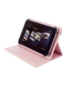 Kyasi Seattle Classic Universal Folio Case For 9 - 10in Tablets, Wobbly Pink, KYSCUN910C2