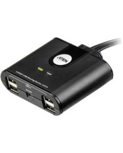 ATEN 2-Port USB Peripheral Sharing Device - USB - External - 7 USB Port(s) - 7 USB 2.0 Port(s)