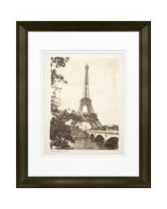 Timeless Frames Marren Espresso-Framed Landscape Artwork, 11in x 14in, Eiffel Tower