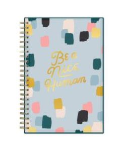 Blue Sky Brit + Co CYO Weekly/Monthly Planner, 5in x 8in, Brushed Dots Blue, January To December 2022, 136010