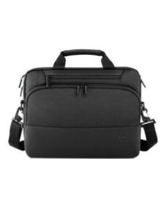 Dell Pro Carrying Case (Briefcase) for 14in Notebook - Black - Plush Lining - Handle, Trolley Strap, Carrying Strap