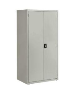 Lorell Fortress Series 24inD Steel Storage Cabinet, Fully Assembled, 5-Shelf, Light Gray