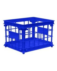Office Depot Brand Filing/Stacking Crate, Medium Size, Blue