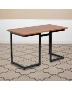 Flash Furniture Contemporary Laminate Computer Desk, Cherry/Black
