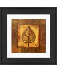 Timeless Frames Alexis Framed Botanical Artwork, 12in x 12in, Black, Autumn Leaf