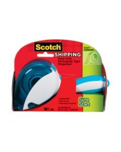 Scotch Sure Start Shipping Tape Dispenser, 1.5in Core, With 1 Roll Of Sure Start Tape