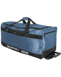 Overland Geoffrey Beene Embroidered Duffel Wheeler, 32inH x 13-1/4inW x 14inD, Blue