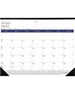 Brownline DuraGlobe Monthly Desk Pad, 17in x 22in, January To December 2022, C177227