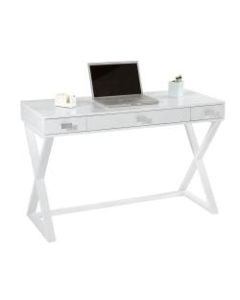 Realspace Keri 48inW Writing Desk, White