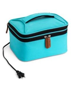 HOTLOGIC Portable Personal Expandable Mini Oven XP, 4-1/2inH x 7-1/2inW x 9-1/2inD, Teal