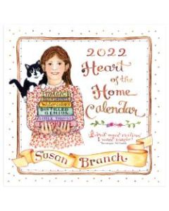 TF Publishing Arts & Entertainment Monthly Wall Calendar, 12in x 12in, Susan Branch Heart Of The Home, January To December 2022