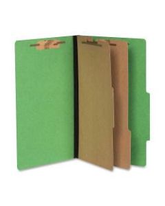 ACCO Color Life Presstex Top-Tab Folders, Legal Size, 30% Recycled, Green, Box Of 10