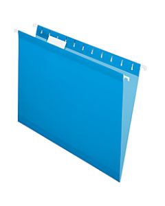 Pendaflex Premium Reinforced Color Hanging File Folders, Letter Size, Blue, Pack Of 25 Folders