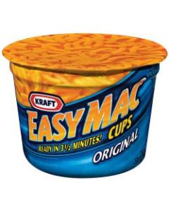 Easy Mac Original Microwave Single Serve Dinners, 2.05 Oz, Box Of 10