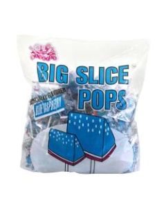 Big Slice Pops, 1-Lb Bag, Blue Raspberry, Bag Of 48