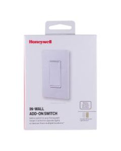 Honeywell In-Wall Add-On Paddle Switch, Light Almond/White, 39350