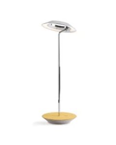 Koncept Royyo LED Desk Lamp, 17-7/16inH, Chrome/Honeydew Felt Base Plate
