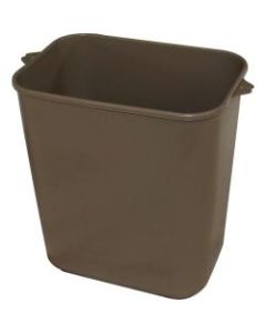 Impact Products 14-quart Plastic Wastebasket - 3.50 gal Capacity - Dent Resistant, Rust Resistant, Leak Resistant, Long Lasting - 32.5in Height x 14.4in Width - Polyethylene, Plastic - Beige - 12 / Carton