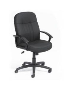 Boss Mid-Back Fabric Chair, Black