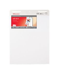 Office Depot Brand Self-Stick Easel Pad, 25in x 30in, 30 Sheets, 30% Recycled, White