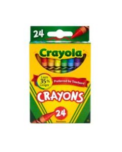 Crayola Crayons, Assorted Colors, Pack Of 24 Crayons