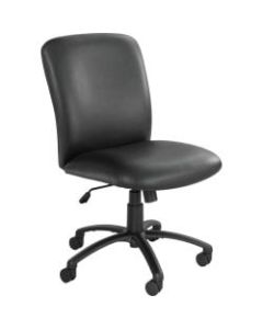 Safco Uber Big & Tall 24-Hour Ergonomic High-Back Chair, Black Frame, Black Vinyl, Option Arms Sold Separately
