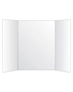 Office Depot Brand Tri-Fold Project Board, 36in x 48in, White