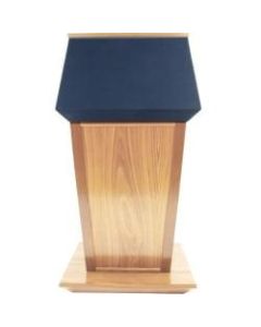 AmpliVox SN3045 - Patriot Plus Lectern - Skirted Base - 51in Height x 31in Width x 23in Depth - Clear Lacquer, Mahogany - Hardwood Veneer, Solid Hardwood