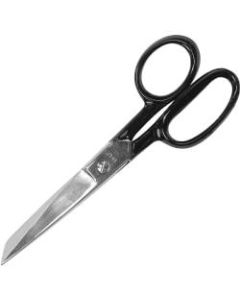 Westcott Hot Forged Shear - 3.12in Cutting Length - 7in Overall Length - Straight-left - Carbon Steel - Pointed Tip - Black - 1 Each