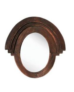 PTM Images Framed Mirror, Western, 22 3/4inH x 21 1/2inW, Natural Wood