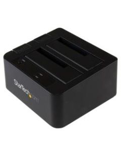 StarTech.com USB 3.1 (10Gbps) Dual-Bay Dock for 2.5in/3.5in SATA SSD/HDDs with UASP - Dock two 2.5in & 3.5in SATA SSD/HDDs over high performance USB 3.1 Gen 2 (10 Gbps)
