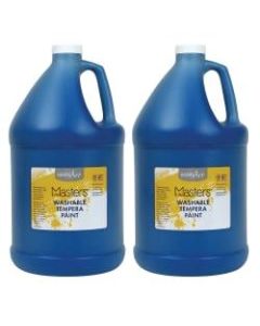 Little Masters Washable Tempera Paint, 128 Oz, Blue, Pack Of 2