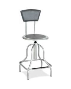 Safco Diesel Bonded Leather High-Back Stool