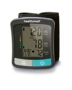 HealthSmart Standard Series Wrist Digital Blood Pressure Monitor, Black/Gray