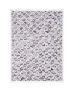 Linon Home Decor Products Bingham Area Rug, 6ft 7in x 9ft 7in, Lenox, Gray/Ivory