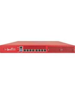 WatchGuard Firebox M4600 with 1-yr Basic Security Suite - 8 Port - 10/100/1000Base-T Gigabit Ethernet - AES (192-bit); 3DES; AES (128-bit); RSA; AES (256-bit); DES; SHA-2 - 8 x RJ-45 - Rack-mountable